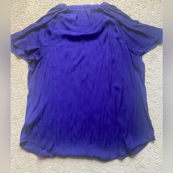 Apt 9 Indigo Snakeskin Blouse - Picture 4 of 8